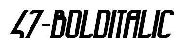 47-BoldItalic