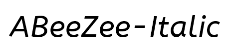 ABeeZee-Italic