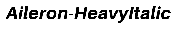 Aileron-HeavyItalic