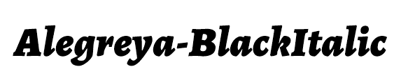 Alegreya-BlackItalic