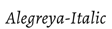 Alegreya-Italic