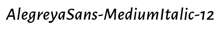 AlegreyaSans-MediumItalic-12