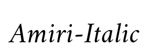 Amiri-Italic
