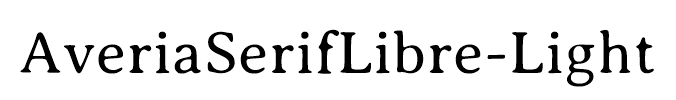 AveriaSerifLibre-Light