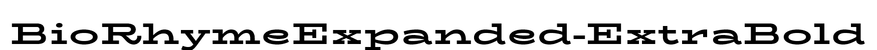 BioRhymeExpanded-ExtraBold