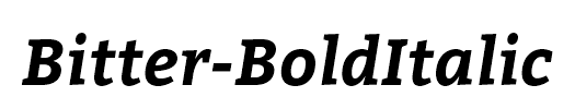Bitter-BoldItalic