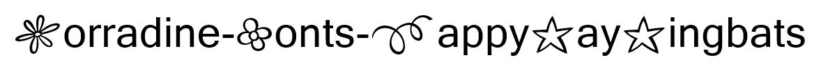 Corradine-Fonts-HappyDayDingbats