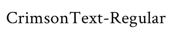CrimsonText-Regular