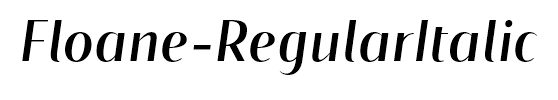 Floane-RegularItalic