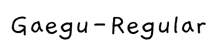 Gaegu-Regular