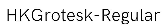 HKGrotesk-Regular