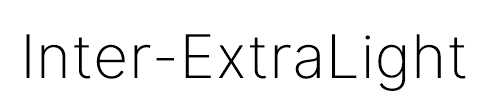 Inter-ExtraLight
