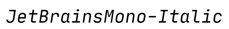 JetBrainsMono-Italic