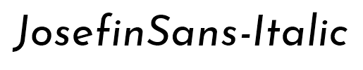 JosefinSans-Italic