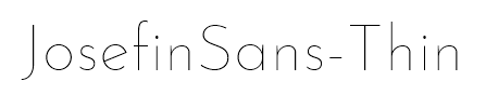 JosefinSans-Thin