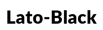 Lato-Black