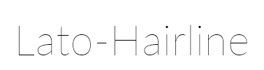 Lato-Hairline