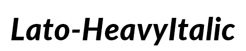 Lato-HeavyItalic