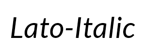 Lato-Italic