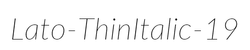 Lato-ThinItalic-19