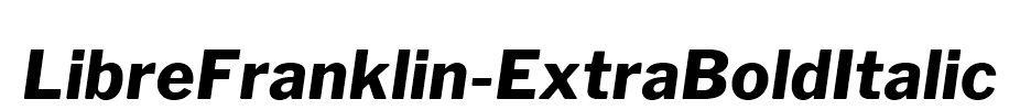 LibreFranklin-ExtraBoldItalic