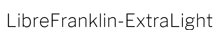 LibreFranklin-ExtraLight