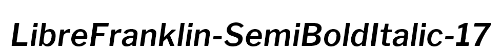 LibreFranklin-SemiBoldItalic-17