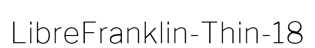 LibreFranklin-Thin-18