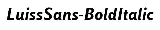 LuissSans-BoldItalic