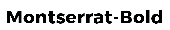 Montserrat-Bold