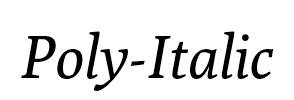 Poly-Italic