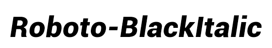 Roboto-BlackItalic