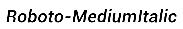 Roboto-MediumItalic