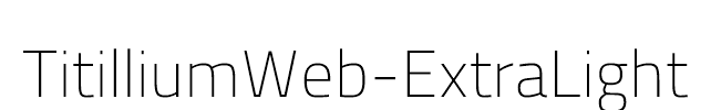 TitilliumWeb-ExtraLight