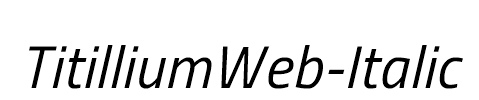 TitilliumWeb-Italic