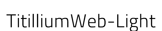 TitilliumWeb-Light