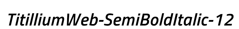 TitilliumWeb-SemiBoldItalic-12