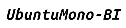 UbuntuMono-BI