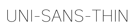 Uni-Sans-Thin