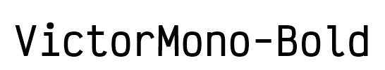 VictorMono-Bold