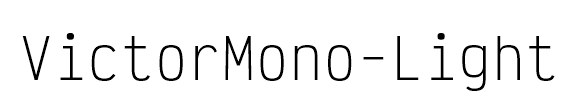 VictorMono-Light