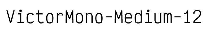 VictorMono-Medium-12
