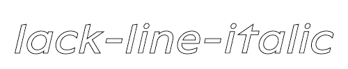 lack-line-italic