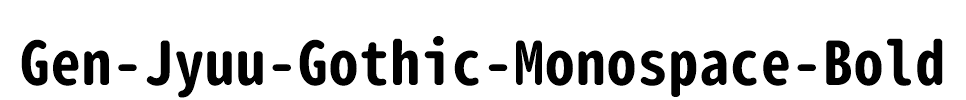 Gen-Jyuu-Gothic-Monospace-Bold