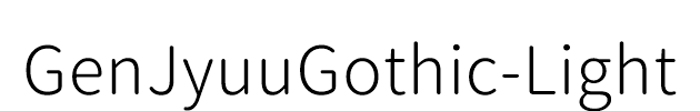 GenJyuuGothic-Light