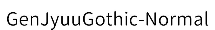 GenJyuuGothic-Normal