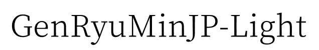 GenRyuMinJP-Light