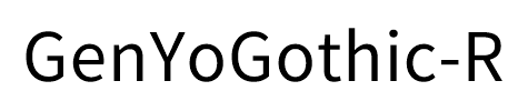 GenYoGothic-R