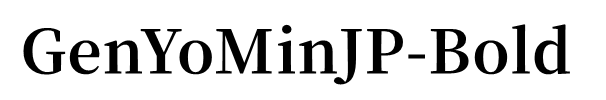 GenYoMinJP-Bold