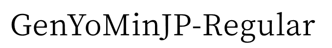 GenYoMinJP-Regular